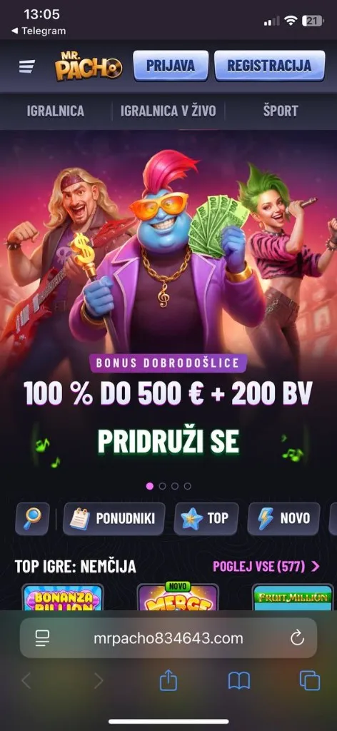 MrPacho mobilni pogled 3
